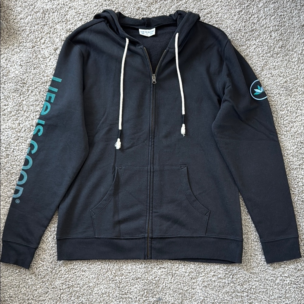 Life Is Good Lotus Hooded Zip Up